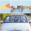 SUPERFINDINGS 4Pcs 4 Colors ABS Plastic Car Stickers AJEW-FH0003-02-4