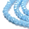 Electroplate Opaque Glass Beads Strands EGLA-A035-P4mm-A08-3