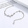 925 Sterling Silver Box Chain Multi-strand Bracelets FS-WGFF458-01-4