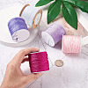 5 Rolls 5 Colors Nylon Braided Cord NWIR-YS0001-01B-5