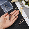 4Pcs 4 Colors 201 Stainless Steel Tie Bar for Men JEWB-FH0002-69-3