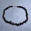 Natural Obsidian Chip Beaded Necklaces for Women IW6789-35-1