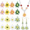 CHGCRAFT 32pcs 2 Style Spray Painted Alloy Pendants FIND-CA0004-07-1