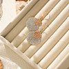 Two Tone Brass Dangle Earrings WG3727D-01-2