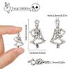 SUNNYCLUE 100Pcs Tibetan Style Alloy Pendants TIBE-SC0004-56AS-RS-2