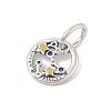 Luminous 925 Sterling Silver Rhinestone Constellation Charms STER-H114-01AS-04-2