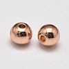 Rack Plating Brass Round Spacer Beads X1-KK-I601-3mm-RG-RS-1