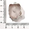 Raw Rough Natural Dyed Quartz Crystal Pendants G-G895-05S-01-3