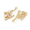 Brass Micro Pave Cubic Zirconia Pendants KK-S531-03G-3