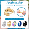30Pcs 5 Colors 304 Stainless Steel Hoop Earrings EJEW-PH0001-45-2