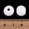 Spray Painted Round Natural Schima Wood Beads WOOD-A018-12mm-30-4