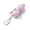 12Pcs 6 Colors Angel Acrylic & ABS Plastic Imitation Pearl Pendant Decorations HJEW-JM02728-5