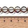 Electroplated Transparent Glass Beads Strands GL-CBA98F0-06C-02-4