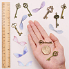 SUNNYCLUE Skeleton Key & Wing Charm Bracelet DIY Making Kit DIY-SC0017-45-3