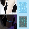 Luminous Removable Temporary Water Proof Tattoos Paper Stickers PW-WG69616-06-1