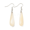 Rack Plating Brass Natural White Shell Dangle Earrings EJEW-N055-54P-1