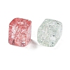 Transparent Crackle Glass Beads GLAA-B015-13-2