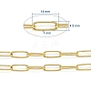 Soldered Brass Paperclip Chains CHC-D025-03G-4