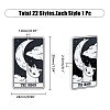 HOBBIESAY 22Pcs 22 Style Tarot Theme Printed Acrylic Pendants MACR-HY0001-08-2