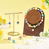 36Pcs 6 Colors Handmade Gold Sand Lampwork Beads LAMP-TA0002-61-7