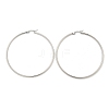 Tarnish Resistant 304 Stainless Steel Big Hoop Earrings X-EJEW-F105-01P-3