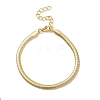 Rack Plating Brass Herringbone Chains Bracelet for Men Women LS-BJEW-M227-01G-1