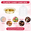  6Pcs 2 Colors Plastic Candy Cake Box CON-NB0002-21-3