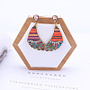 Owl Alloy Rhinestone & Polyester Cord Pendant Necklaces & Stud Dangle Earring Sets FS-WGE12EA-02-3