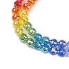 Electroplate Glass Beads Strands X-EGLA-D300-06-8mm-3