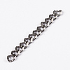 Tarnish Resistant Men's Jewelry Making 201 Stainless Steel Curb Chains CHS-A003B-1.2mm-2