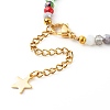 Electroplate Glass Beads Bracelets & Necklace Set SJEW-JS01200-7