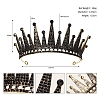 Alloy Rhinestone Hair Bands  for Woman Girls PW-WGA69DD-26-1