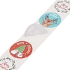 500Pcs Christmas Theme Round Stickers AJEW-S090-04D-3