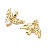 Brass Micro Pave Cubic Zirconia Pendants KK-G533-25G-01-2