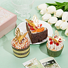 15Pcs 3 Styles Hollow Butterfly Acrylic Mirror Effect Cake Toppers DIY-SC0024-81A-4