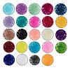 24 Colors Transparent Glass Beads FGLA-JQ0001-03-4mm-2