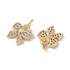 Brass Micro Pave Clear Cubic Zirconia Pendants KK-S367-12A-2