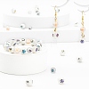 50Pcs 5 Colors Christmas Opaque Glass Beads EGLA-FS0001-05-6