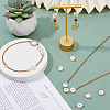12Pcs Natural Freshwater Shell Flower Connector Charms PALLOY-HS00006-5