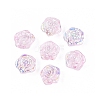 Electroplate Transparent Glass Beads Strands EGLA-N056-02A-02-1