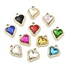 UV Plating Golden Alloy Pendants PALLOY-A004-02G-1