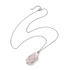 3Pcs 3 Styles 304 Stainless Steel Cable Chain Macrame Pouch Empty Stone Holder Necklace Making NJEW-JN04973-6