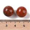 Natural Red Jasper No Hole Sphere Beads G-K353-04B-07-3