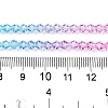 Gradient Color Baking Paint Glass Bead Strands X1-DGLA-A039-T6mm-A07-5