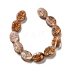 Dyed Natural Imperial Jasper with Resin Beads Strands G-G083-A04-01-2