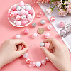   1 Set Mixed Style Acrylic Round Beads Sets SACR-PH0001-52C-3