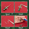 SUNNYCLUE DIY Christmas Fairy Earring Making Kit DIY-SC0022-83-6