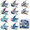 SUNNYCLUE 30Pcs 5 Colors Rack Plating Alloy Pendants FIND-SC0005-78-1