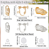SUNNYCLUE 12Pcs 6 Style Brass Clip-on Earring Findings DIY-SC0021-28-2