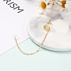 Creative Moon & Star Cubic Zirconia Earring Strap EJEW-JE04689-3